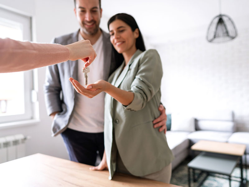 the couple became homeowners