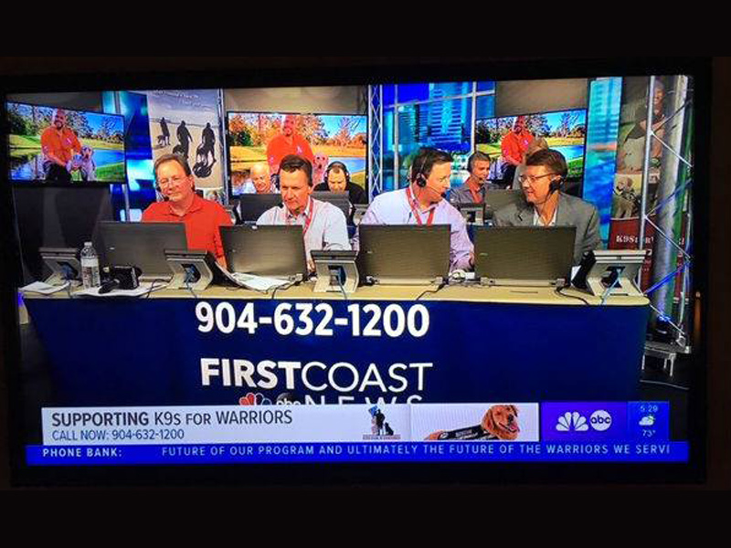 suddath leadership team volunteering at k9s for warriors telethon