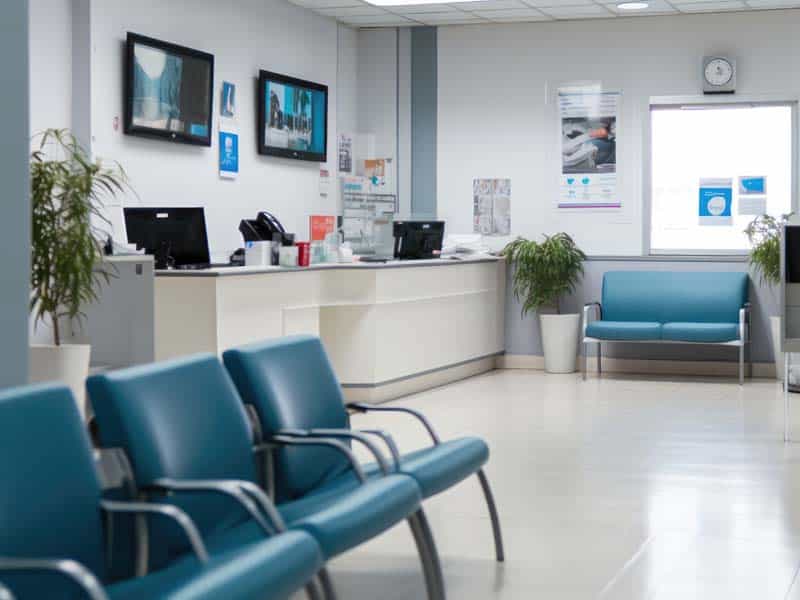 waiting room in the health facility