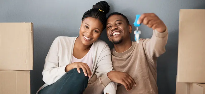 couple with keys
