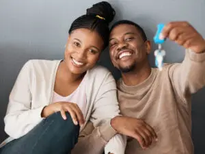couple with keys